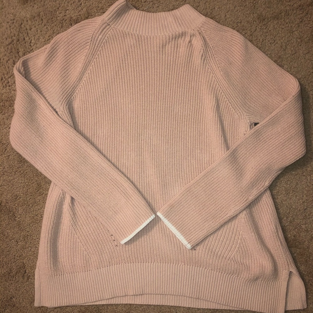 GAP Blush Pink Mock Neck Sweater